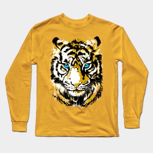 Safari Tiger Head - Colourful Tiger Eyes Long Sleeve T-Shirt